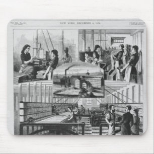 Mühlen der Willimantic Leinenfirma Mousepad