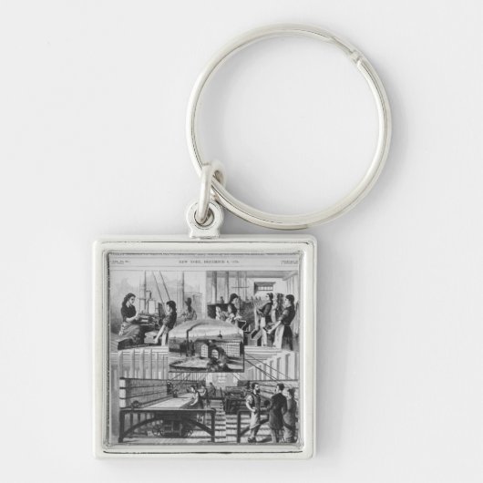 Mühlen der Willimantic Leinenfirma Schlüsselanhänger (Vorne)
