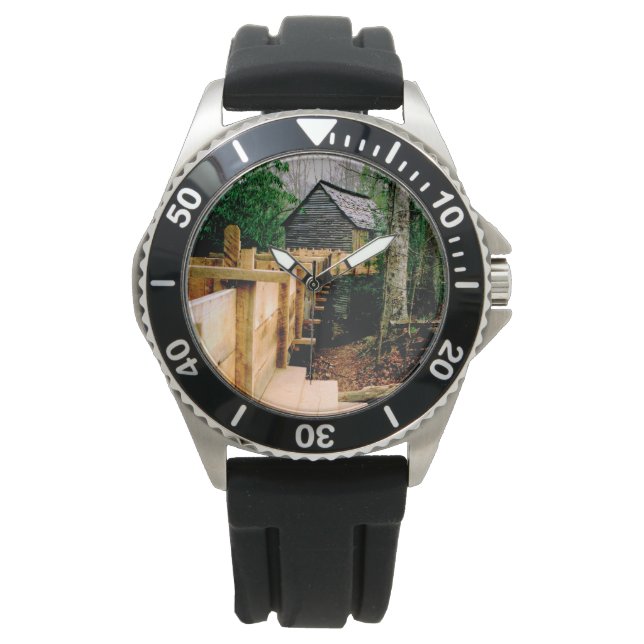 Mühlen Szene Armbanduhr (Vorderseite)
