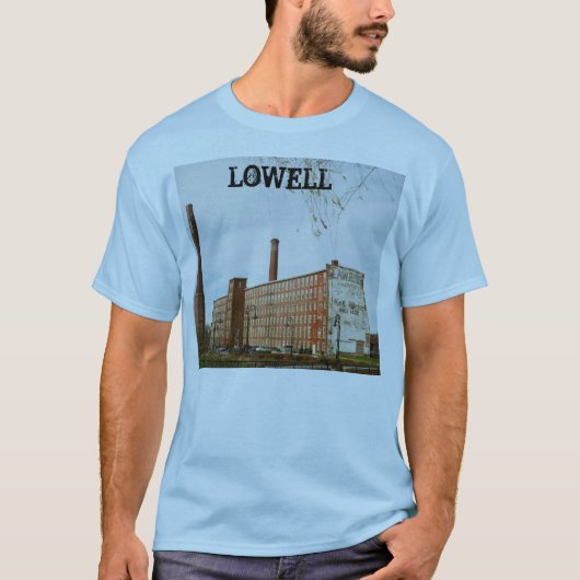 MühlGebäude Lowells Massachusetts T-Shirt (Vorderseite)