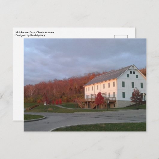 Muhlhauser Barn, Ohio im Herbst Postkarte (Vorne/Hinten)