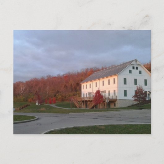 Muhlhauser Barn, Ohio im Herbst Postkarte (Vorderseite)