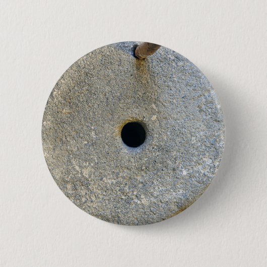 Mühlstein Mehl Weizen Getreidebrot Gräser Button (Vorderseite)