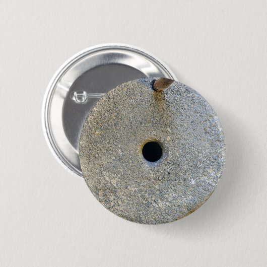 Mühlstein Mehl Weizen Getreidebrot Gräser Button (Vorne & Hinten)