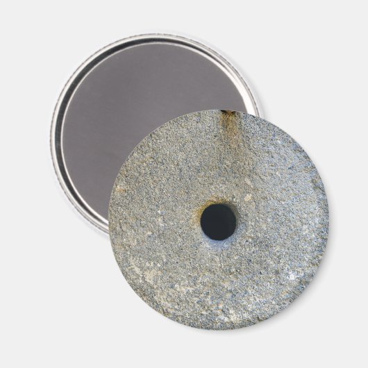 Mühlstein Mehl Weizen Getreidebrot Gräser Magnet (Vorderseite/Rückseite)