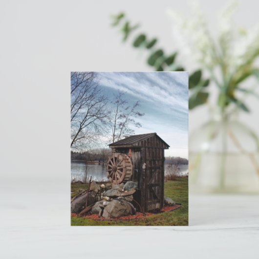 Mühlung über das alte Haus Postkarte (Stehend Vorderseite)