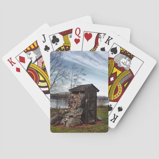 Mühlung über das alte Haus Spielkarten (Rückseite)