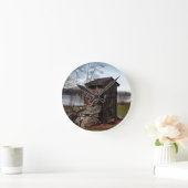 Mühlung über das Uferhaus Runde Wanduhr (Zuhause)
