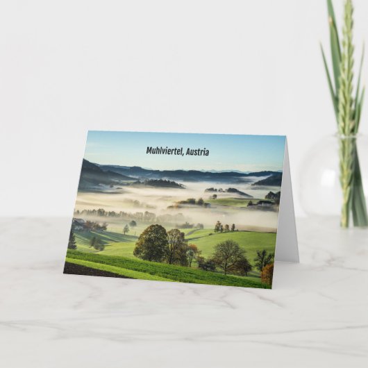 Muhlviertel, Österreich Karte (Vorderseite)