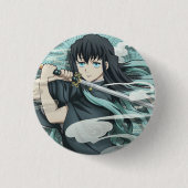 Muichiro Tokito Button (Vorderseite)