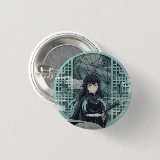 Muichiro Tokito Button (Vorne & Hinten)