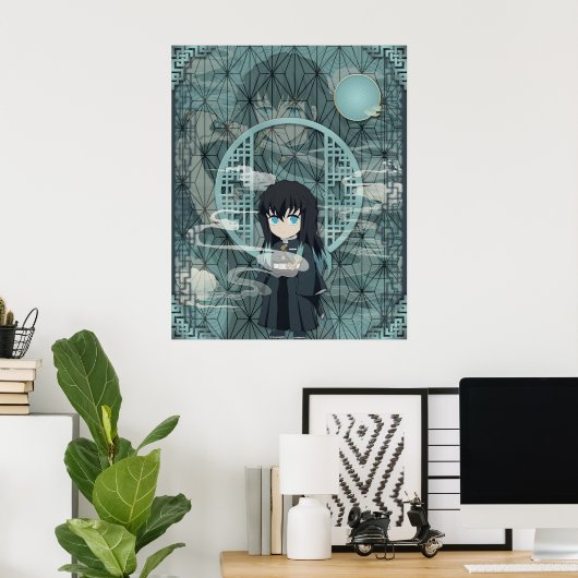 Muichiro Tokito Chibi Poster (Heimbüro)