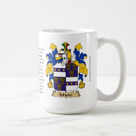 Muir, der Ursprung, die Bedeutung und das Wappen Kaffeetasse (Rechts)