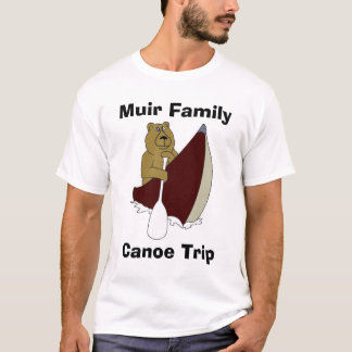 Muir Familien-Kanu-Reise-Bär T-Shirt