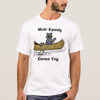 Muir Familien-Kanu-Reise-Waschbär T-Shirt