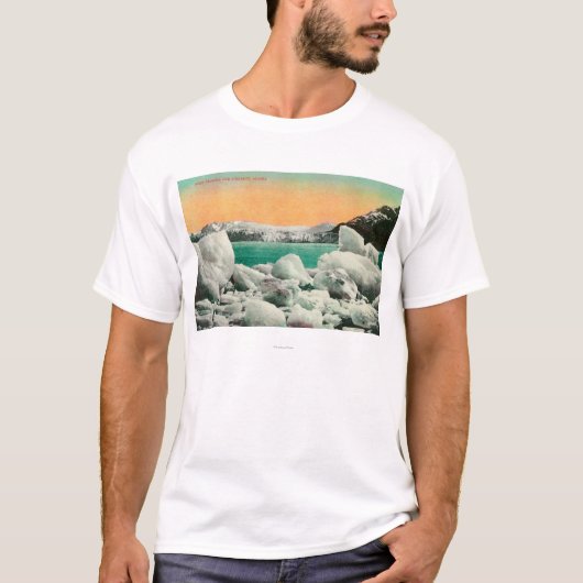 Muir Gletscher und Eisberge in Alaska #1State T-Shirt (Vorderseite)