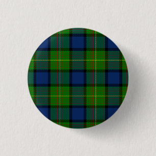 Muir Moore tartan blau kariert Button