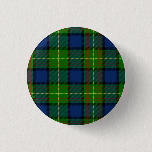 Muir Moore tartan blau kariert Button (Vorderseite)