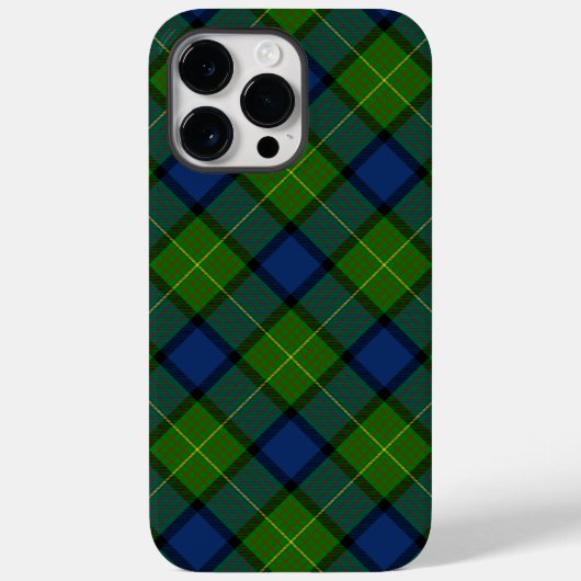 Muir Moore tartan blau kariert Case-Mate iPhone Hülle (Rückseite)