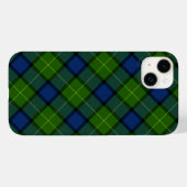 Muir Moore tartan blau kariert Case-Mate iPhone Hülle (Rückseite (Horizontal))