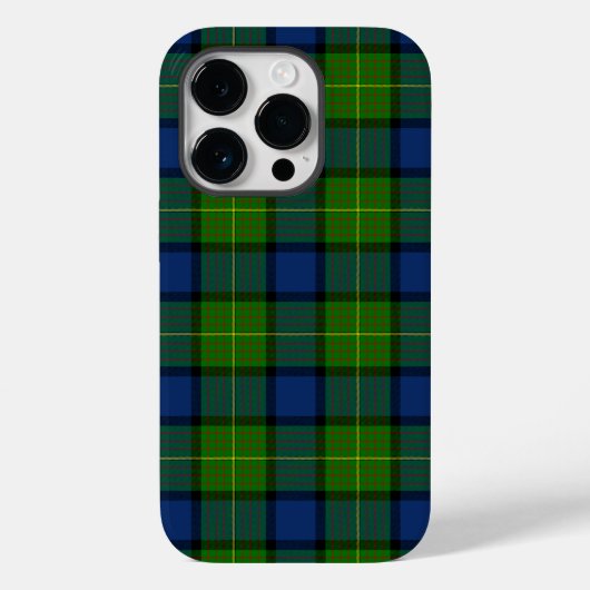 Muir Moore tartan blau kariert Case-Mate iPhone Hülle (Rückseite)