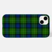 Muir Moore tartan blau kariert Case-Mate iPhone Hülle (Rückseite (Horizontal))