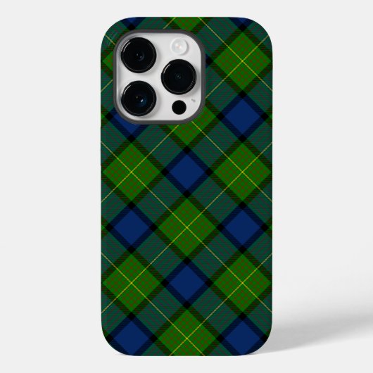 Muir Moore tartan blau kariert Case-Mate iPhone Hülle (Rückseite)