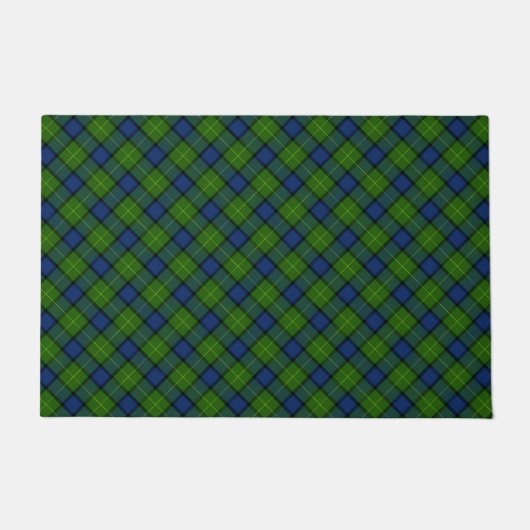 Muir Moore tartan blau kariert Fußmatte (Vorderseite)