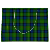 Muir Moore tartan blau kariert Große Geschenktüte (Vorderseite)