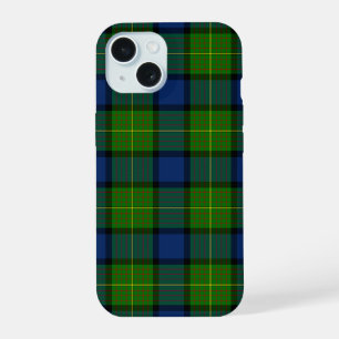 Muir Moore tartan blau kariert iPhone 15 Hülle