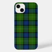 Muir Moore tartan blau kariert iPhone Hülle (Rückseite)