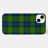 Muir Moore tartan blau kariert iPhone Hülle (Rückseite (Horizontal))