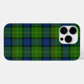 Muir Moore tartan blau kariert iPhone Hülle (Rückseite (Horizontal))