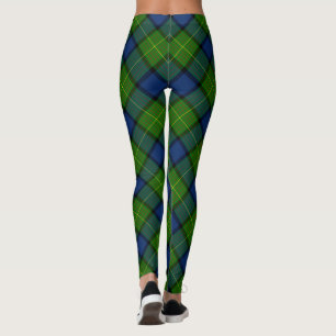 Muir Moore tartan blau kariert Leggings