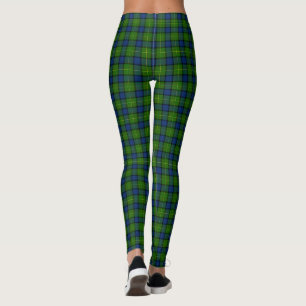 Muir Moore tartan blau kariert Leggings