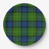 Muir Moore tartan blau kariert Pappteller (Vorderseite)