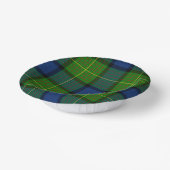 Muir Moore tartan blau kariert Pappteller (Gewinkelt)