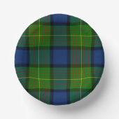 Muir Moore tartan blau kariert Pappteller (Vorderseite)