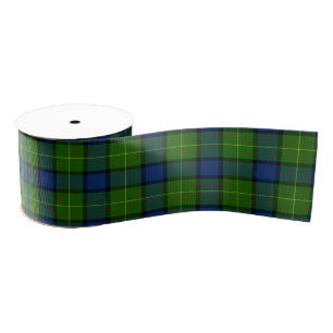 Muir Moore tartan blau kariert Ripsband