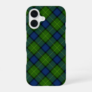 Muir Moore Tartan grün blau kariert iPhone 16 Hülle