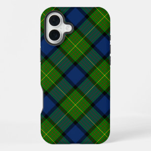 Muir Moore Tartan grün blau kariert iPhone 16 Plus Hülle