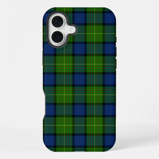 Muir Moore Tartan grün blau Karo iPhone Hülle (Rückseite)