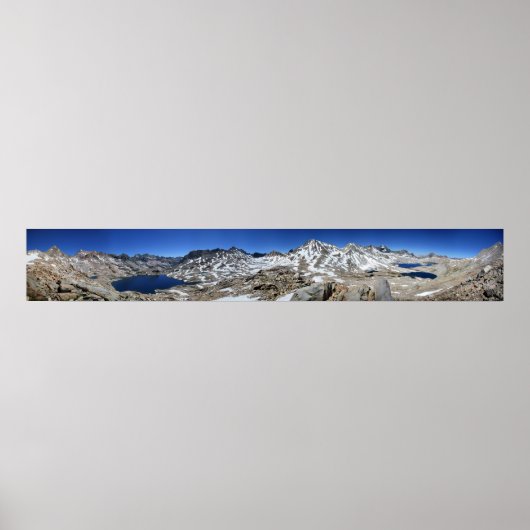 Muir Pass Panorama from Oove - John Muir Trail Poster (Vorne)