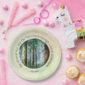 Muir Quote Watercolor Forest Pappteller (Party)