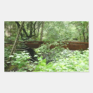 Muir Woods Bridge I Rechteckiger Aufkleber
