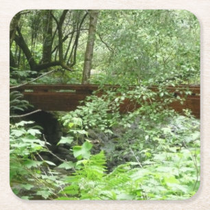 Muir Woods Bridge I Rechteckiger Pappuntersetzer