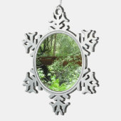 Muir Woods Bridge I Schneeflocken Zinn-Ornament (Rechts)