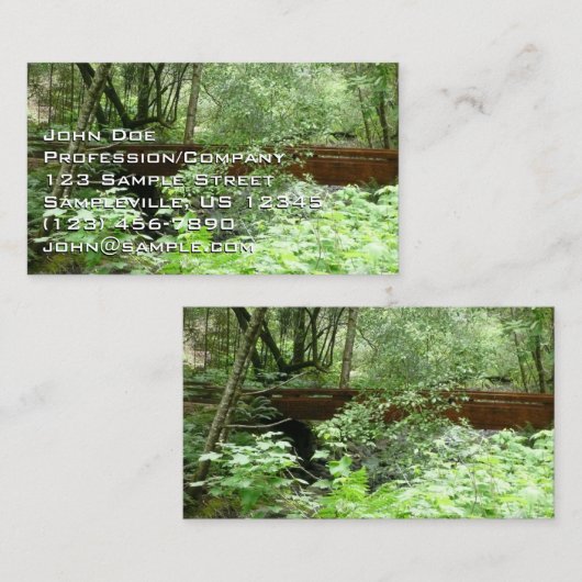 Muir Woods Bridge I Visitenkarte (Vorne/Hinten)
