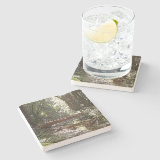 Muir Woods Bridge II Steinuntersetzer (Seitenansicht)