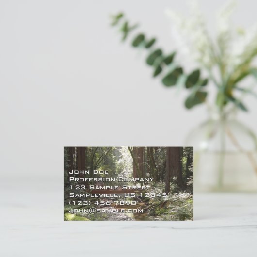 Muir Woods Bridge II Visitenkarte (Stehend Vorderseite)